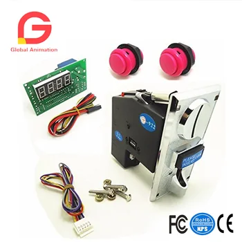 1 Kit Of Coin Acceptor Timer Board Push Button JY-922 Zinc Alloy Program Type Coin Selector For 1-2 Types Of Same Value Coins
1 Kit Of Coin Acceptor Timer Board Push Button JY-922 Zinc Alloy Program Type Coin Selector For 1-2 Types Of Same Value Coins