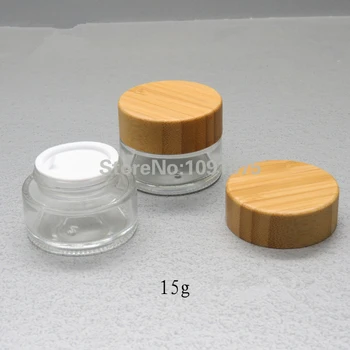 Free shipping 15ml glass jars with bamboo cover,15g glass cream jars with bamboo lids caps transparent
Free shipping 15ml glass jars with bamboo cover,15g glass cream jars with bamboo lids caps transparent
