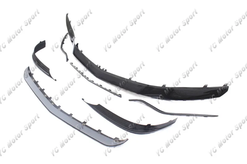 2015-2017 Mercedes Benz C217 S63 Coupe OEM Style Front Bumper Canards and Lip Kit CF (3)