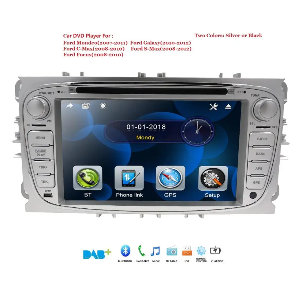 Double 2 Din WIN CE Car DVD Player 2 Din radio GPS Navi for Focus Mondeo Kuga C-MAX S-MAX Galaxy Audio Stereo Head Unit
Double 2 Din WIN CE Car DVD Player 2 Din radio GPS Navi for Focus Mondeo Kuga C-MAX S-MAX Galaxy Audio Stereo Head Unit
