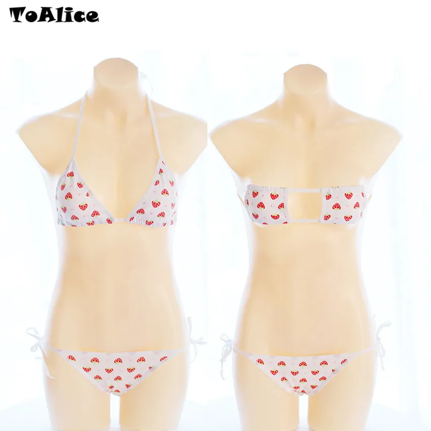 2018 Summer Sexy Cute Strawberry Women's Lingerie 2PCS Tied Bra Set Bra and Panty Set Bikini Cute Lolita Underwear Cosplay
2018 Summer Sexy Cute Strawberry Women's Lingerie 2PCS Tied Bra Set Bra and Panty Set Bikini Cute Lolita Underwear Cosplay