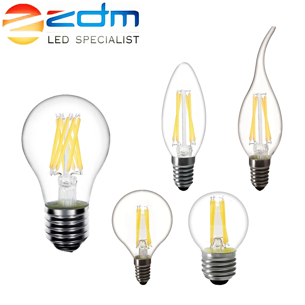 ZDM LED Candle bulb C35 G45 ST64 vintage lamp E14 LED E27 A60 220v LED Globe 2W 4W 6W 8W Filament Edison LED Light Bulbs
ZDM LED Candle bulb C35 G45 ST64 vintage lamp E14 LED E27 A60 220v LED Globe 2W 4W 6W 8W Filament Edison LED Light Bulbs
