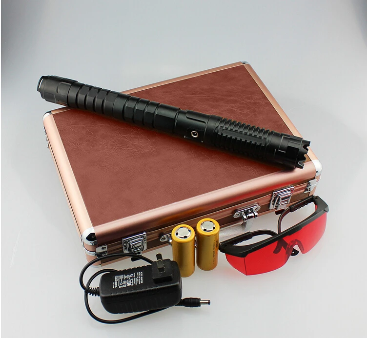 HOT! NEW Military 100000m Blue Laser Torch Laser Pointer 450nm Lazer High Power Flashlight Light Beam+glasses+gift box Hunting
HOT! NEW Military 100000m Blue Laser Torch Laser Pointer 450nm Lazer High Power Flashlight Light Beam+glasses+gift box Hunting