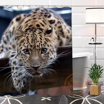 ShunQian Custom Leopard Polyester Fabric Popular Modern Shower Curtain Bathroom Waterproof With Hook Bath Curtain Gift
ShunQian Custom Leopard Polyester Fabric Popular Modern Shower Curtain Bathroom Waterproof With Hook Bath Curtain Gift