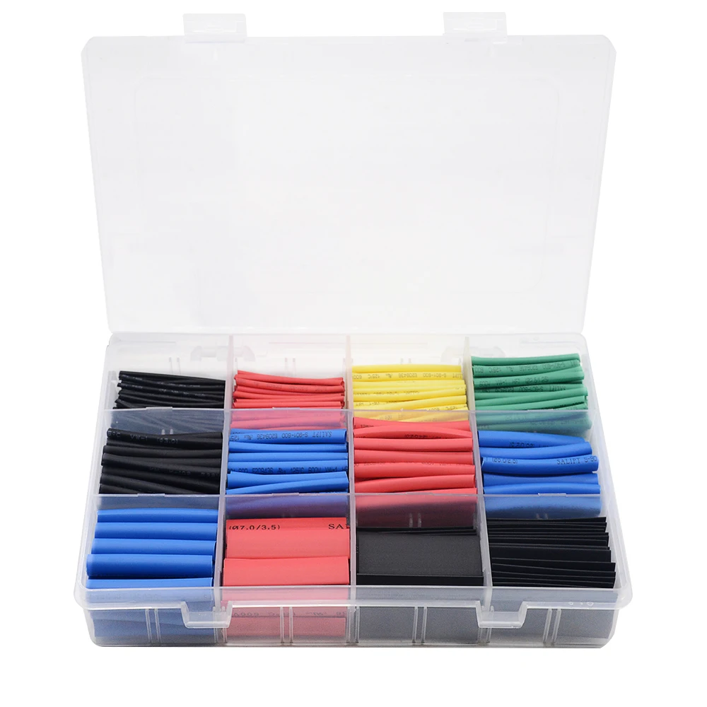 560 pcs/set Five Colors Optional 12 Sizes Assorted 2:1 Flame-retardant Boxed Heat Shrink Tubing Kit
560 pcs/set Five Colors Optional 12 Sizes Assorted 2:1 Flame-retardant Boxed Heat Shrink Tubing Kit
