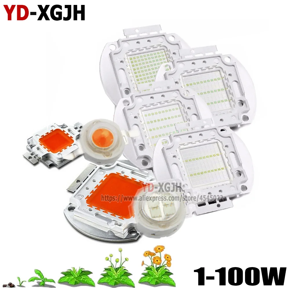High Power LED Chip Full Spectrum Deep Red Royal Blu Ice blue 1W 3W 5W 10W 20W 30W 50W 100W COB Beads for Indoor Plant Growth
High Power LED Chip Full Spectrum Deep Red Royal Blu Ice blue 1W 3W 5W 10W 20W 30W 50W 100W COB Beads for Indoor Plant Growth