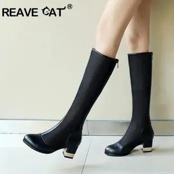 REAVE CAT sexy women's summer hee high Boots female Mesh hollow high heel shoes Footwear round toe sapatps femme botas A1688
REAVE CAT sexy women's summer hee high Boots female Mesh hollow high heel shoes Footwear round toe sapatps femme botas A1688