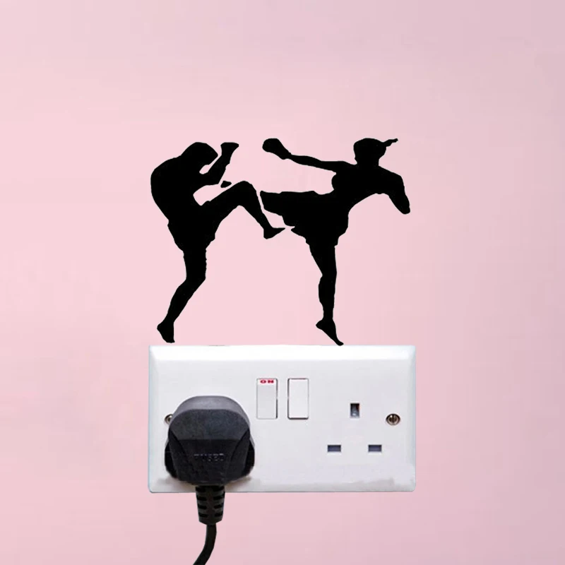 Kickboxing Combat MMA Fashion Sport Decor Wall Decals Switch Stickers 5WS1266