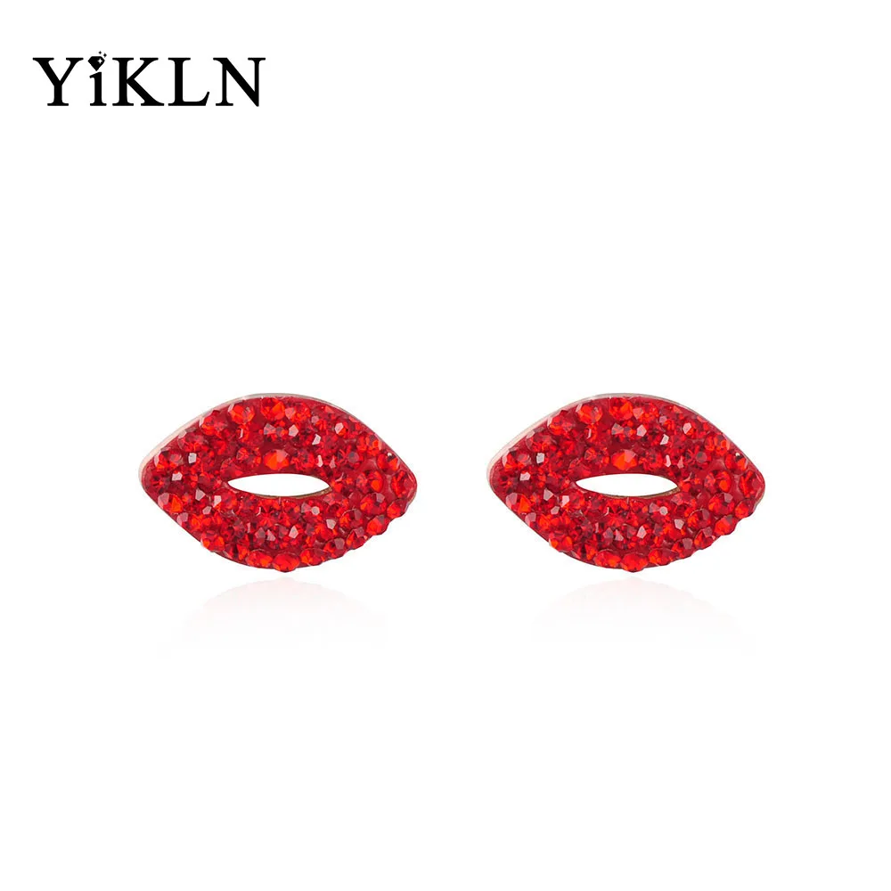 YiKLN Fashion Rhinestone Red Lips Stud Anniversary Earrings For Women Titanium Steel Female Wedding Earrings Jewelry YE17049
YiKLN Fashion Rhinestone Red Lips Stud Anniversary Earrings For Women Titanium Steel Female Wedding Earrings Jewelry YE17049