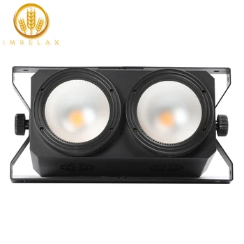 IMRELAX New 2*100w COB LED Audience Light with Anti Glare Lens Warm White DMX LED Par Light DJ Disco Party Stage Light
IMRELAX New 2*100w COB LED Audience Light with Anti Glare Lens Warm White DMX LED Par Light DJ Disco Party Stage Light