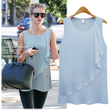 2019 ruffles chiffon vest,plus size S - 5XL 6XL fathion Ladies blouse,candy color girl chiffon tank tops,women chiffon blouse
2019 ruffles chiffon vest,plus size S - 5XL 6XL fathion Ladies blouse,candy color girl chiffon tank tops,women chiffon blouse