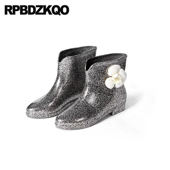 Big Size Booties Low Heel Pvc Chunky Slip On Kawaii Shoes Waterproof Bling Cute Rubber Rain Rainboots Bow Flower Women Ankle
Big Size Booties Low Heel Pvc Chunky Slip On Kawaii Shoes Waterproof Bling Cute Rubber Rain Rainboots Bow Flower Women Ankle
