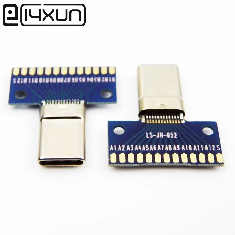 1pcs USB 3.1 Type C Connector 24+2P Male Plug Receptacle Adapter to Solder Wire & Cable 24P+2P PCB Board
1pcs USB 3.1 Type C Connector 24+2P Male Plug Receptacle Adapter to Solder Wire & Cable 24P+2P PCB Board