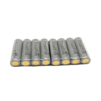 

8pcs/lot TrustFire Protected 10440/AAA 600mAh 3.7V Lithium Rechargeable Battery with PCB Power Source for LED Flashlights