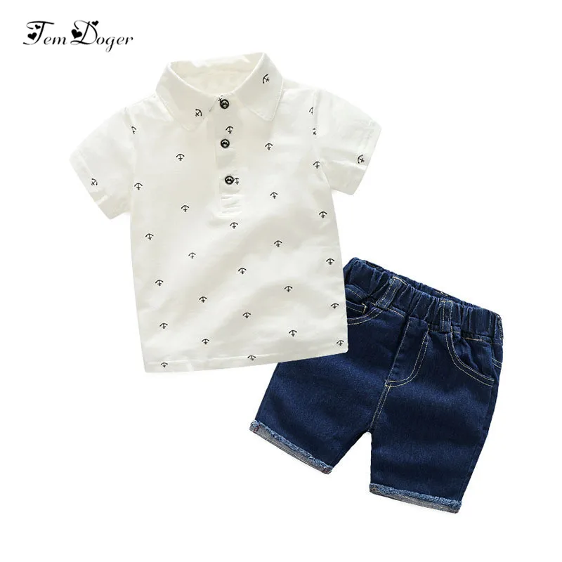 Tem Doger Boys Clothing Sets 2017 Summer Fashion Striped T-shirts+Jeans Shorts 2PCS Boys Casual Clothes Suit Kids Clothing
Tem Doger Boys Clothing Sets 2017 Summer Fashion Striped T-shirts+Jeans Shorts 2PCS Boys Casual Clothes Suit Kids Clothing