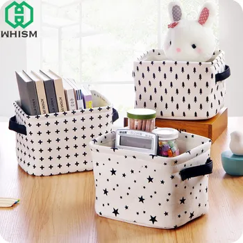 WHISM Folding Storage Box Cotton Linen Storage Basket Foldable Laundry Basket Sundries Container Kid Toy Holder Makeup Organizer
WHISM Folding Storage Box Cotton Linen Storage Basket Foldable Laundry Basket Sundries Container Kid Toy Holder Makeup Organizer