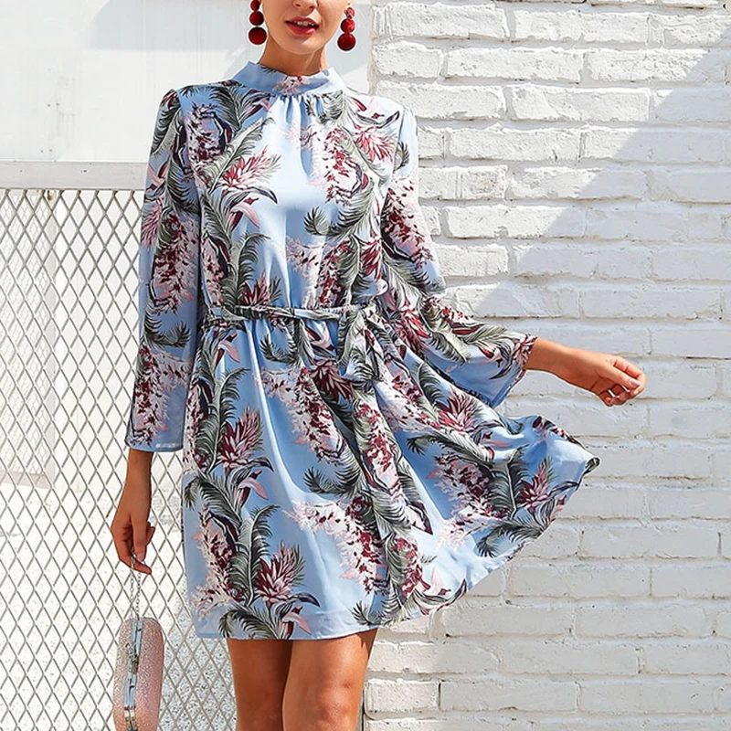 Women Swing Dress Tropical Sea Summer Casual Loose Bohemian Dresses Printed Long Sleeve Backless Short Dress
Women Swing Dress Tropical Sea Summer Casual Loose Bohemian Dresses Printed Long Sleeve Backless Short Dress