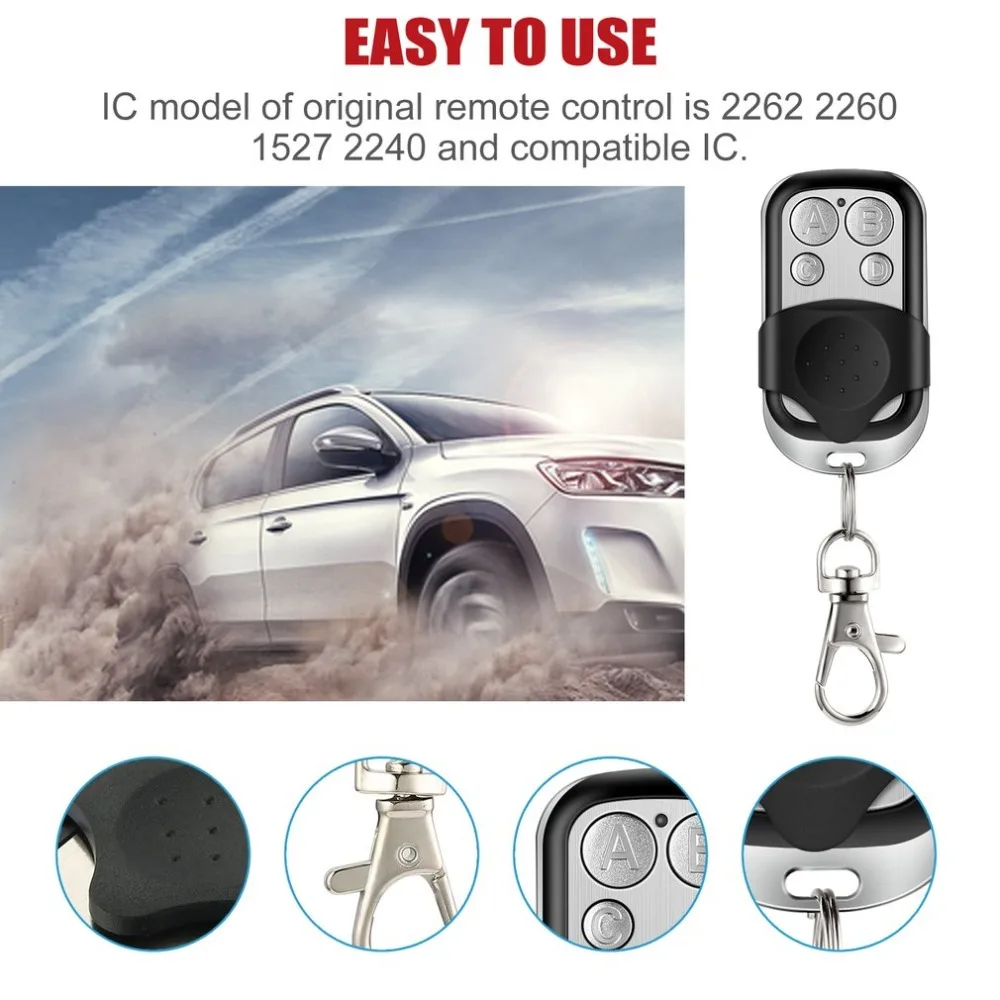 Remote Control Copy 4 Channel Cloning Duplicator Key Fob A Distance Learning Electric Garage Door Controller 433 MHz RF
Remote Control Copy 4 Channel Cloning Duplicator Key Fob A Distance Learning Electric Garage Door Controller 433 MHz RF