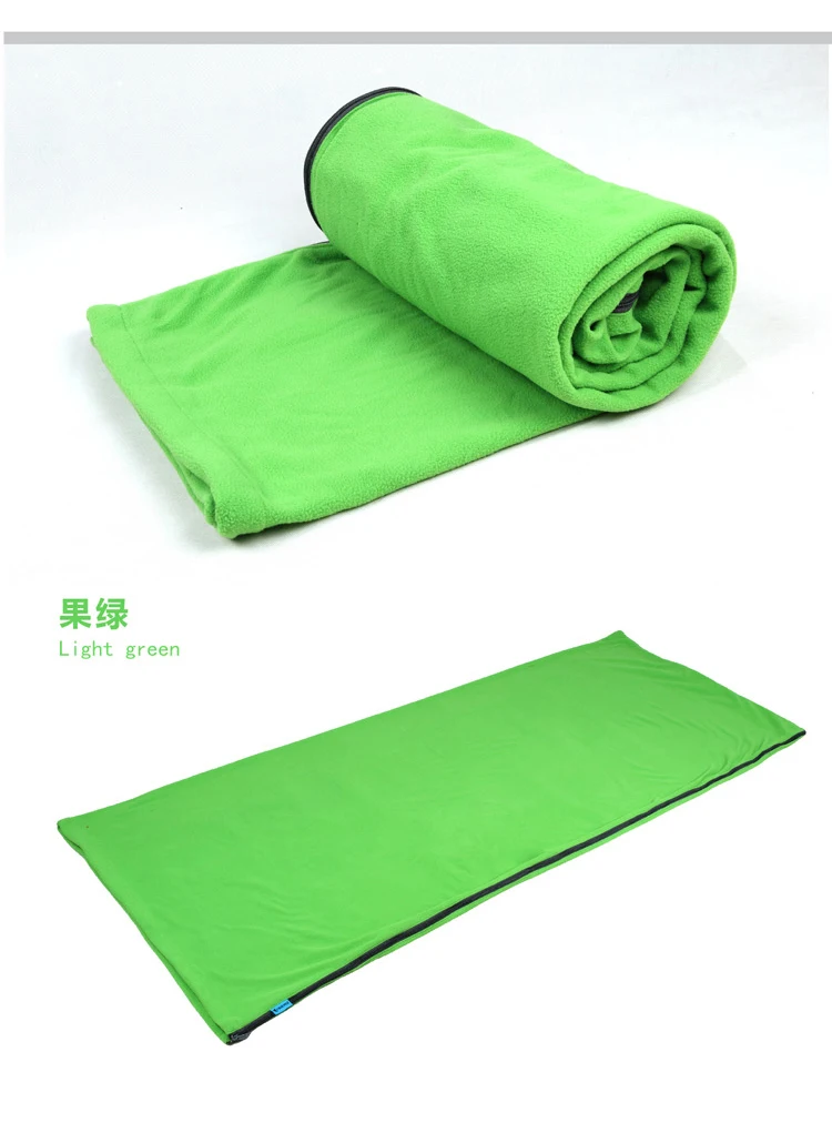 Multi-use OutdoorCamping Home Ultra-light Blanket Envelope Fleece Sleeping Bag Portable Free Shipping