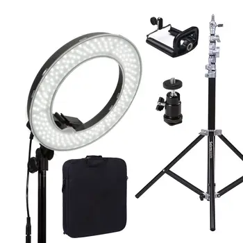 Dimmable Diva LED Ring Light 14" 5500K With Diffuser Light Stand For Video Photo
Dimmable Diva LED Ring Light 14" 5500K With Diffuser Light Stand For Video Photo