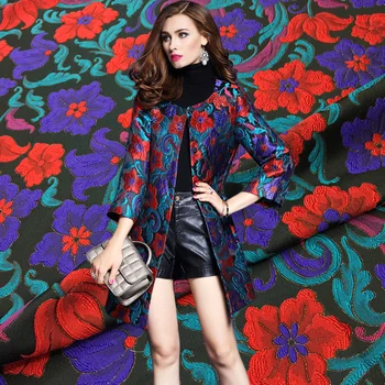 HLQON High quality occident style golden silk jacquard brocade fabric used for women dress clothing patchwork tissue
HLQON High quality occident style golden silk jacquard brocade fabric used for women dress clothing patchwork tissue