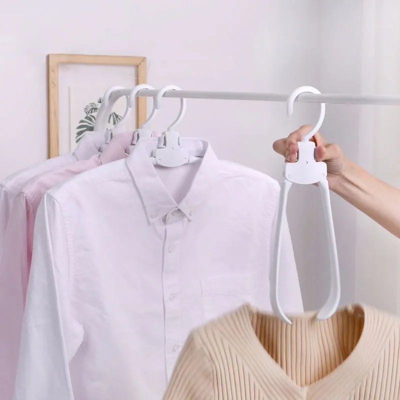 VOZRO Creativity Magic Clothes Hanger Stand Broad Shoulders Plastic Fold Organizer Perchas Cabide Decoracao Para Casa Wieszak
VOZRO Creativity Magic Clothes Hanger Stand Broad Shoulders Plastic Fold Organizer Perchas Cabide Decoracao Para Casa Wieszak