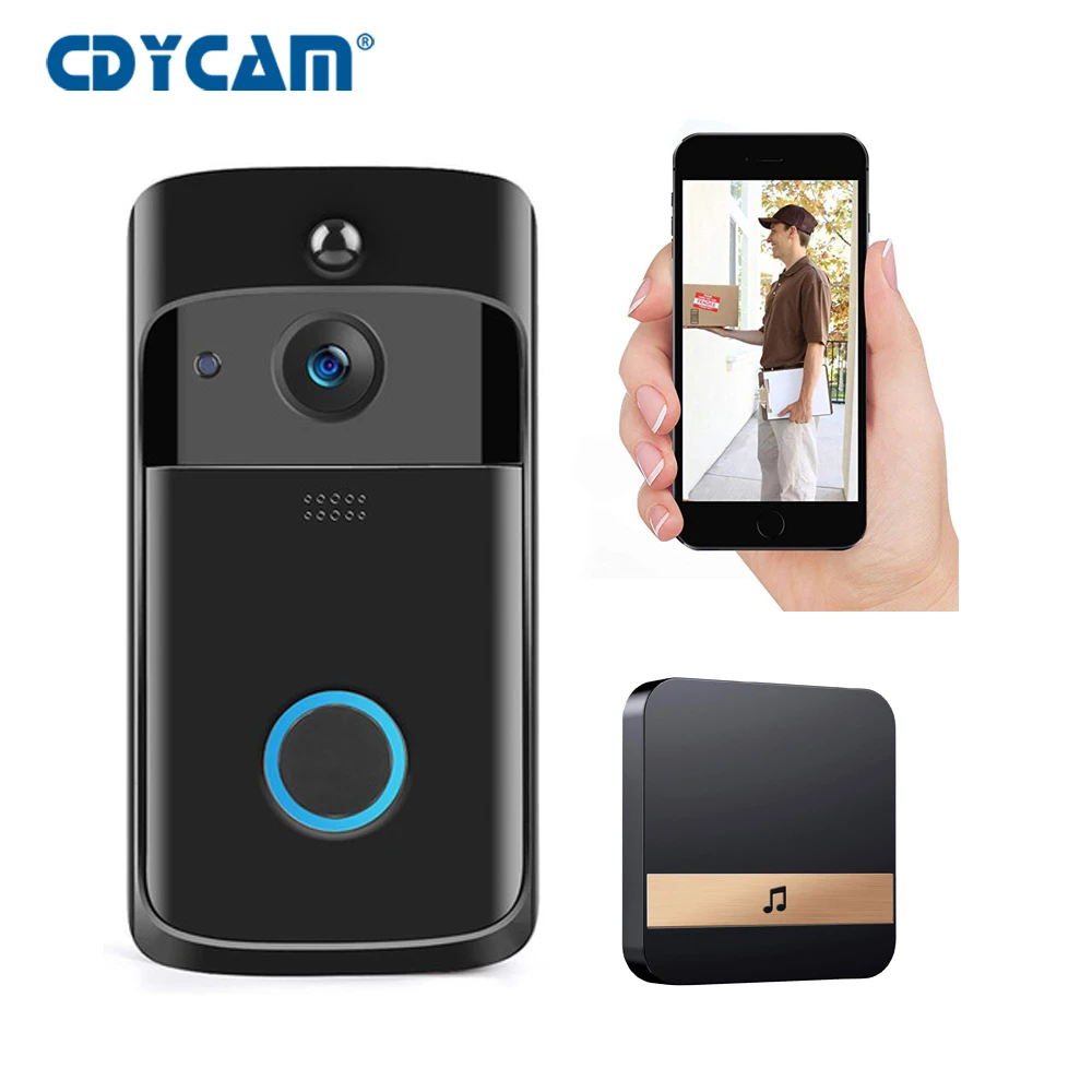 HD 720P Smart WIFI Doorbell Intercom Video Ring Door Bell With Camera IR Entry Door Alert Wireless Security Chime Door Cam Alarm
HD 720P Smart WIFI Doorbell Intercom Video Ring Door Bell With Camera IR Entry Door Alert Wireless Security Chime Door Cam Alarm