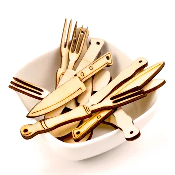 Wooden Knife and Fork Combination Scrapbooking Painting Collection Craft Handmade Accessory Home Decoration DIY 70mm 6pcs MZ202
Wooden Knife and Fork Combination Scrapbooking Painting Collection Craft Handmade Accessory Home Decoration DIY 70mm 6pcs MZ202