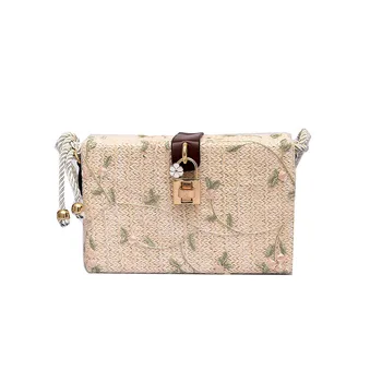 2019 Straw Lace Shoulder Bag Female Casual Box Summer Beach Clutch Women'S Bag Weave Cords Strap Crossbody Khaki Bolsa Feminina
2019 Straw Lace Shoulder Bag Female Casual Box Summer Beach Clutch Women'S Bag Weave Cords Strap Crossbody Khaki Bolsa Feminina