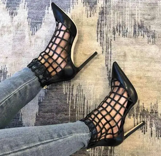 Moraima Snc Summer High Quality Leather High Heel Sandals Pointed Toe Caged Style Thin Heels Shoes Cutouts Gladiator Dress Shoes
Moraima Snc Summer High Quality Leather High Heel Sandals Pointed Toe Caged Style Thin Heels Shoes Cutouts Gladiator Dress Shoes
