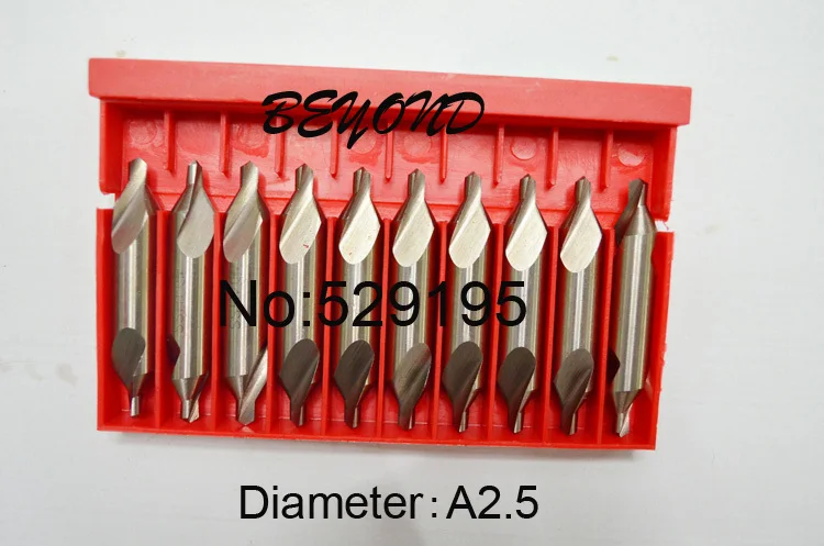 A2.5 Brand New 10 A-Type Factory direct sales, a large quantity favorably Centre Drill Countersinks Bit Set Pilot Drill Bit 
A2.5 Brand New 10 A-Type Factory direct sales, a large quantity favorably Centre Drill Countersinks Bit Set Pilot Drill Bit