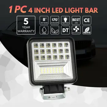 New 126W 6000K Car LED Work Light Bar Flood Spot Beam for Trucks SUV 4x4 Offroad 4WD SUV Driving Fog Lamp driving fog light
New 126W 6000K Car LED Work Light Bar Flood Spot Beam for Trucks SUV 4x4 Offroad 4WD SUV Driving Fog Lamp driving fog light