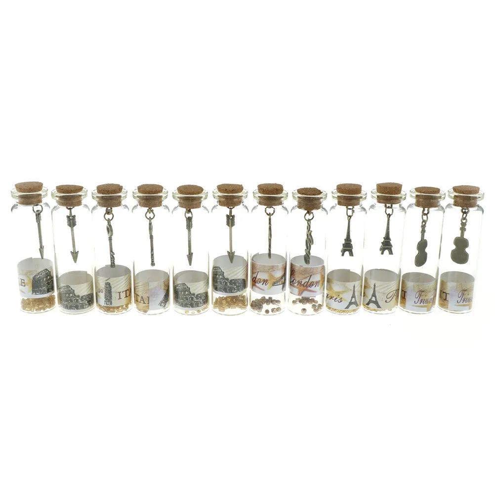 12pcs Mini Sailing Boat Drift Bottle Charm Small Cork Glass Home Decor Figurines Miniatures Vintage Style
12pcs Mini Sailing Boat Drift Bottle Charm Small Cork Glass Home Decor Figurines Miniatures Vintage Style