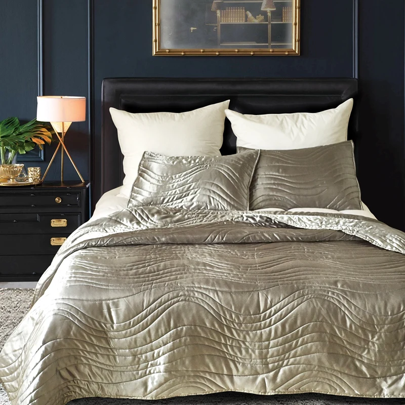 FAMVOTAR Fancy Faux Silk Coverlets Bedspreads 3-Piece UltrSoft Summer Bedspreads Solid Color Twill Breathable Bed Spread
FAMVOTAR Fancy Faux Silk Coverlets Bedspreads 3-Piece UltrSoft Summer Bedspreads Solid Color Twill Breathable Bed Spread