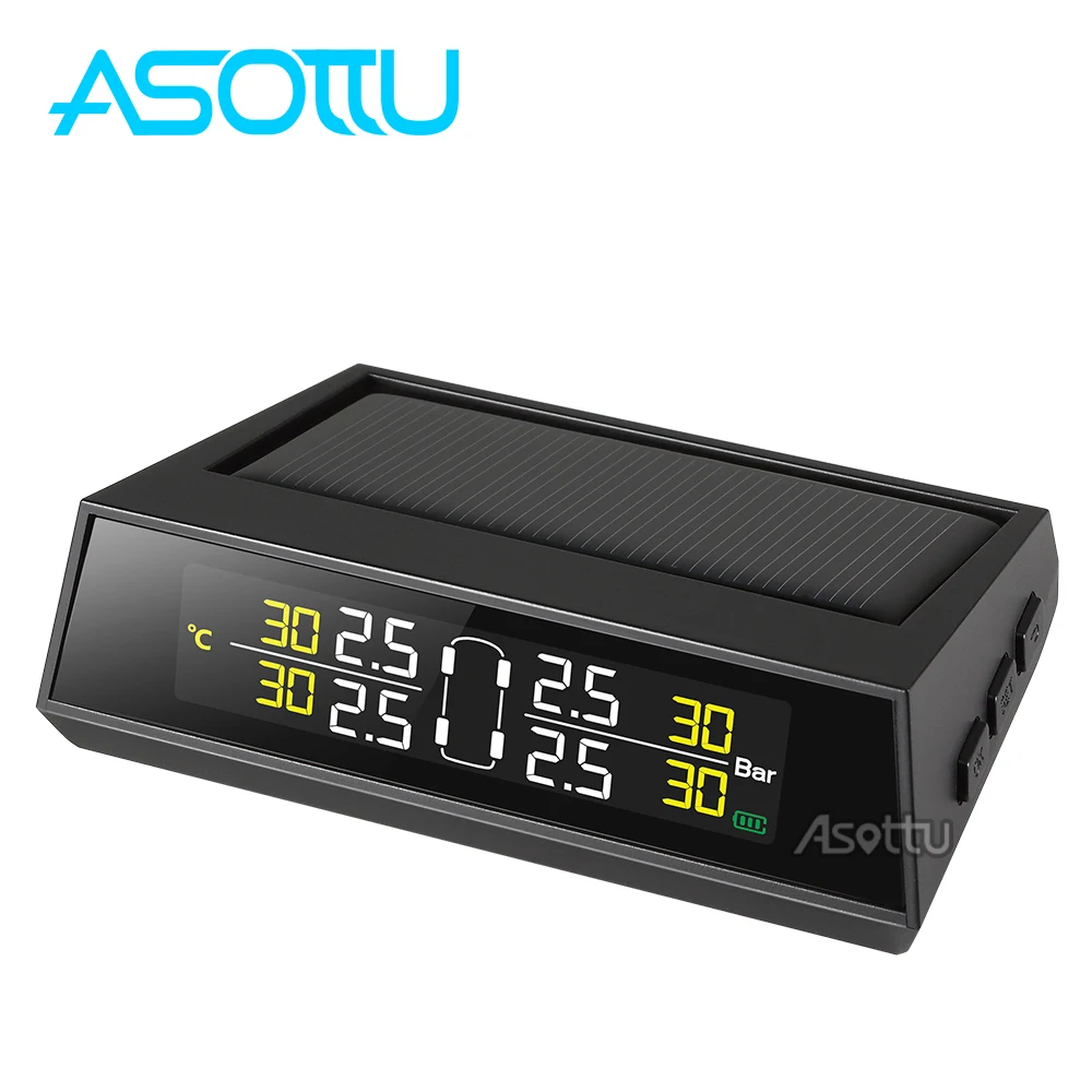 Asottu Smart Car TPMS Tire Pressure Monitoring System Internal / External Sensor Temperature Warning Solar Power Charging TPMS
Asottu Smart Car TPMS Tire Pressure Monitoring System Internal / External Sensor Temperature Warning Solar Power Charging TPMS