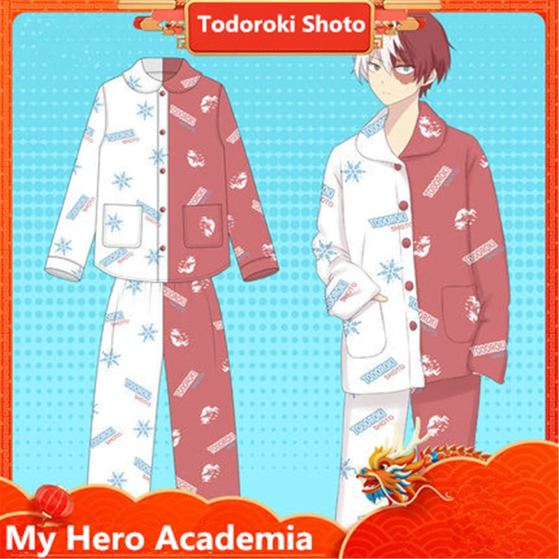 High Quality Anime My Hero Academia Cosplay Costumes Women Men Pajamas Todoroki Shouto Cotton Bathrobe Top Pants Suit New 2019
High Quality Anime My Hero Academia Cosplay Costumes Women Men Pajamas Todoroki Shouto Cotton Bathrobe Top Pants Suit New 2019