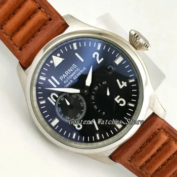 47mm Parnis Date Stainless Steel Seagull 2530 Power Reserve Automatic Men's Watch
47mm Parnis Date Stainless Steel Seagull 2530 Power Reserve Automatic Men's Watch