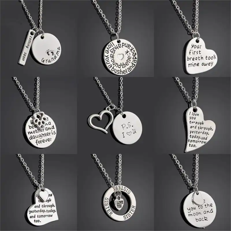 grandmother mother granddaughter necklace