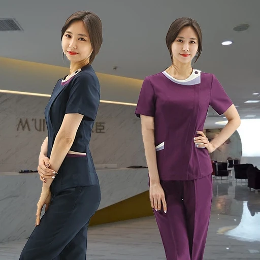 New Korean Style Spa Health Club Hotel Uniforms Nurse Short Sleeved Surgery Beauty Salon Overalls Set
New Korean Style Spa Health Club Hotel Uniforms Nurse Short Sleeved Surgery Beauty Salon Overalls Set