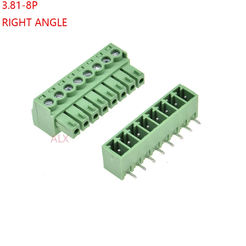 5SETS 15EDG 8pin 3.81MM pitch RIGHT ANGLE pluggable screw terminal block 3.81 8 pin PLUG TYPE pcb connector PLUG + SOCKET 300v
5SETS 15EDG 8pin 3.81MM pitch RIGHT ANGLE pluggable screw terminal block 3.81 8 pin PLUG TYPE pcb connector PLUG + SOCKET 300v