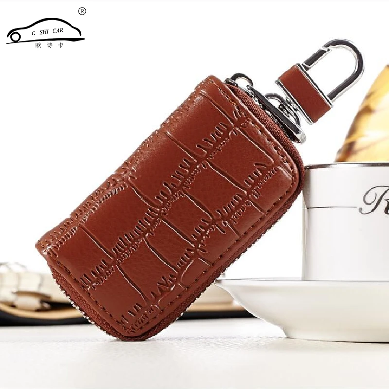 O SHI Car key case Genuine Leather, key Bag Wallet Holder Protector Cover Smart Key Chain with Metal Hook and zipper Closure
O SHI Car key case Genuine Leather, key Bag Wallet Holder Protector Cover Smart Key Chain with Metal Hook and zipper Closure