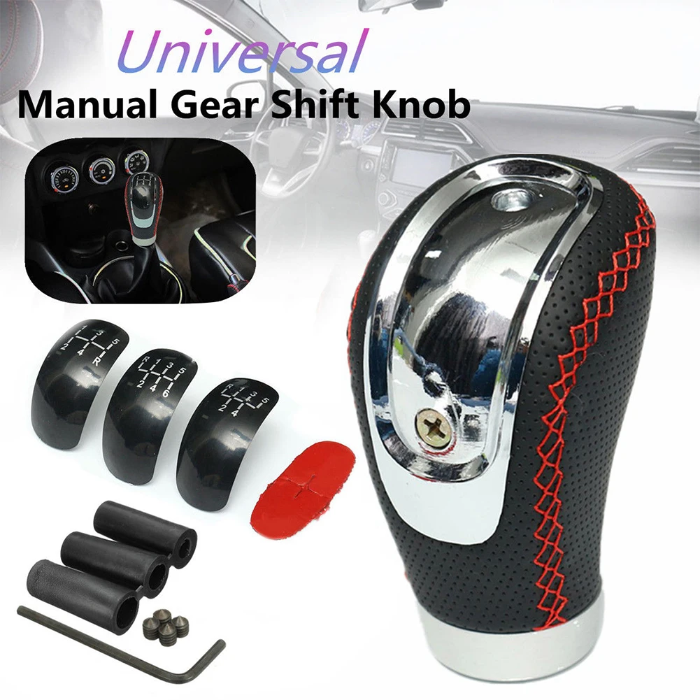Manual Car Gear Shift Knob Shifter Lever Handle Stick Universal Black PU Leather
Manual Car Gear Shift Knob Shifter Lever Handle Stick Universal Black PU Leather