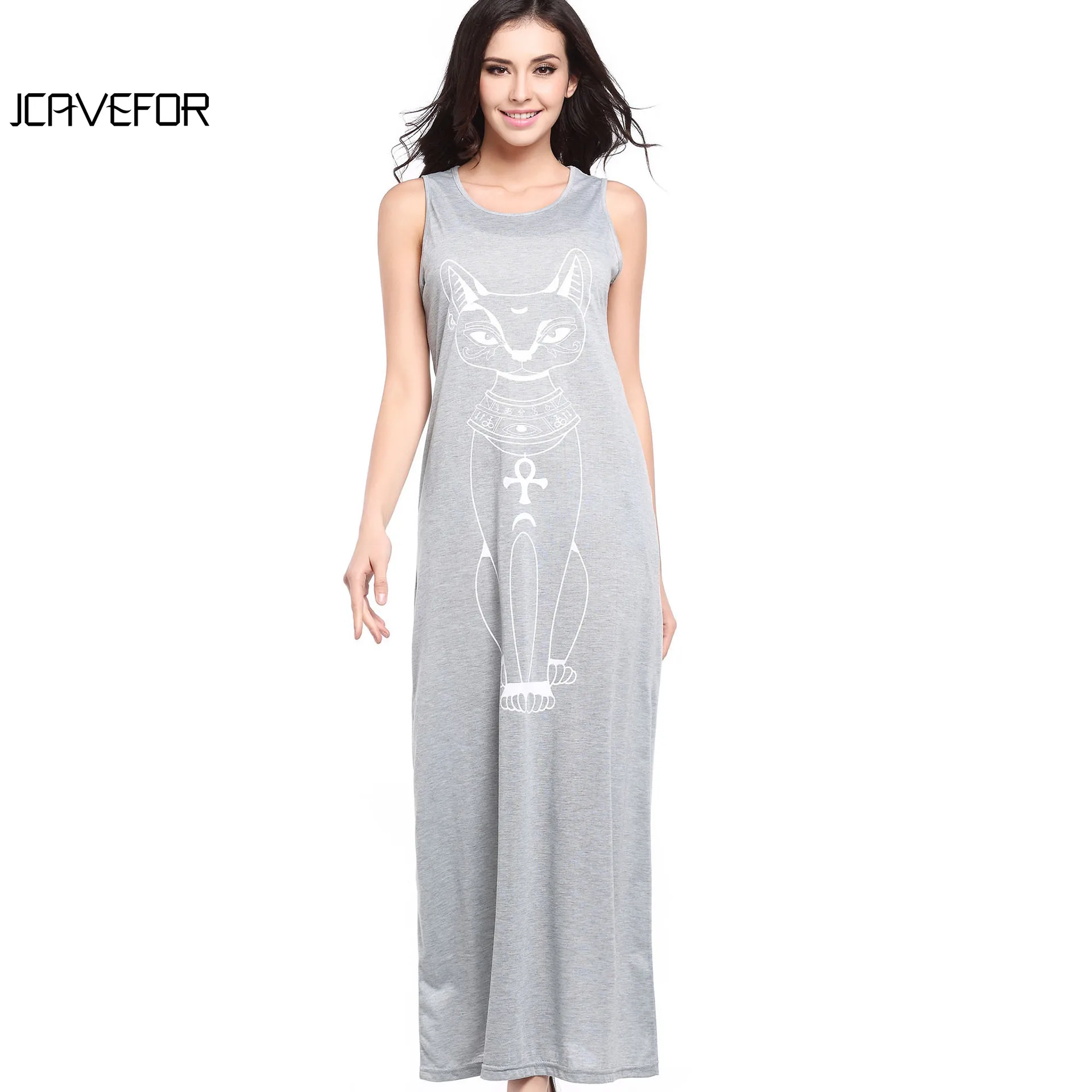 Women Summer Long Maxi Dress Casual Cat Print Boho Beach Dress Sexy Evening Party Bodycon Dress Vestidos Largos Mujer
Women Summer Long Maxi Dress Casual Cat Print Boho Beach Dress Sexy Evening Party Bodycon Dress Vestidos Largos Mujer