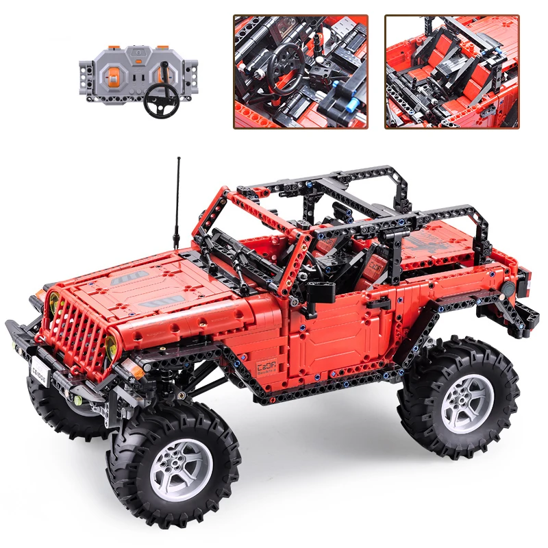 RC Jeeped Adventurer Off-road car fit Legoing Technic building blocks kids Toys gifts for children boys 1941Pcs CADA Vehicles
RC Jeeped Adventurer Off-road car fit Legoing Technic building blocks kids Toys gifts for children boys 1941Pcs CADA Vehicles