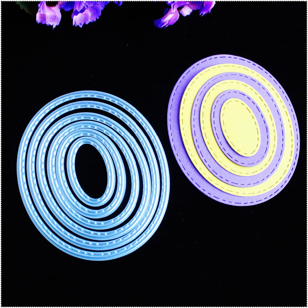 6pcs/Set Oval Frame Cutting Dies Stencil DIY Scrapbooking Photo Album Paper Card Embossing Decorative Handmade Craft Die Cutter
6pcs/Set Oval Frame Cutting Dies Stencil DIY Scrapbooking Photo Album Paper Card Embossing Decorative Handmade Craft Die Cutter