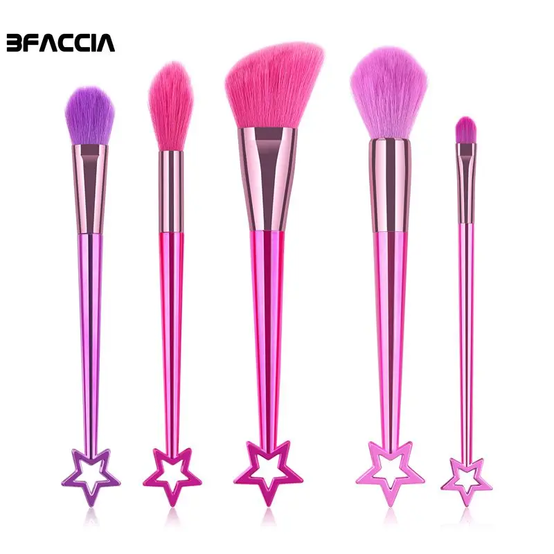 Bfaccia New 5Pcs Star Shape Makeup Brushes Tool Set Cosmetic Powder Foundation Eye Shadow Blending Beauty Make Up Brush Tool Kit
Bfaccia New 5Pcs Star Shape Makeup Brushes Tool Set Cosmetic Powder Foundation Eye Shadow Blending Beauty Make Up Brush Tool Kit