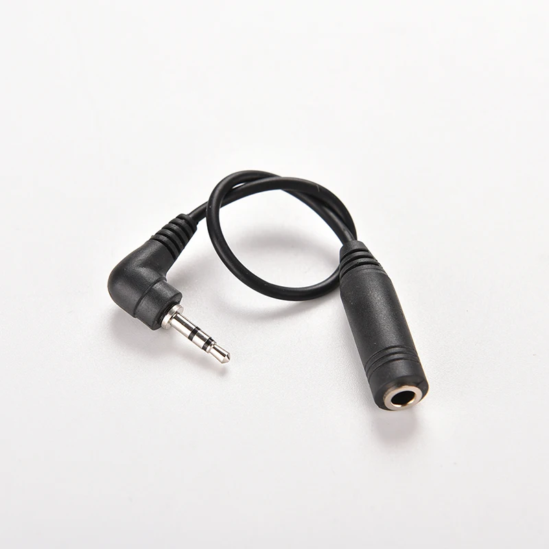 2.5mm Right Angle Male Plug to 3.5mm Female Jack Stereo AUX Audio TRS DC Power Adapter Converter Cable 15.5CM Length
2.5mm Right Angle Male Plug to 3.5mm Female Jack Stereo AUX Audio TRS DC Power Adapter Converter Cable 15.5CM Length