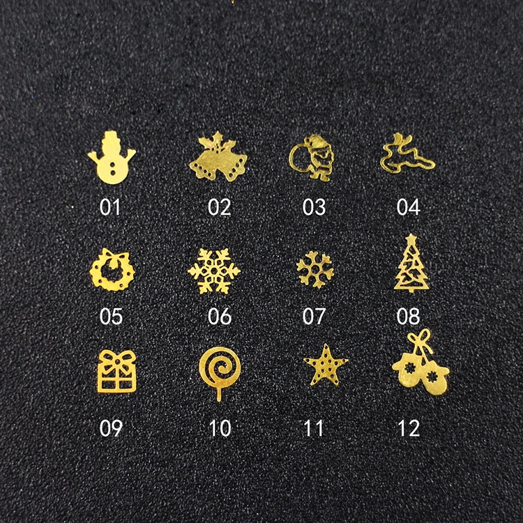 Free shipping mix 1000pcs Ultra-thin happy Christmas Theme Metal Slice nail art alloy slices punk style gold nail art rivets
Free shipping mix 1000pcs Ultra-thin happy Christmas Theme Metal Slice nail art alloy slices punk style gold nail art rivets
