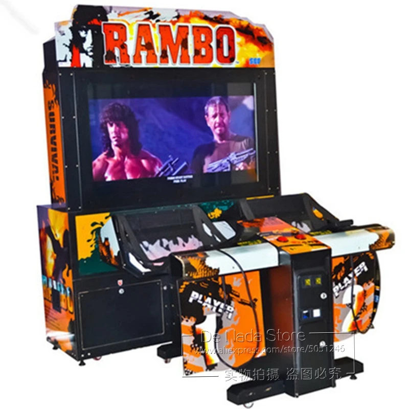 Rambo Amusement Park Token Coin Operated Simulator Gun Shooting Video Arcade Game Machine For Shopping Center
Rambo Amusement Park Token Coin Operated Simulator Gun Shooting Video Arcade Game Machine For Shopping Center