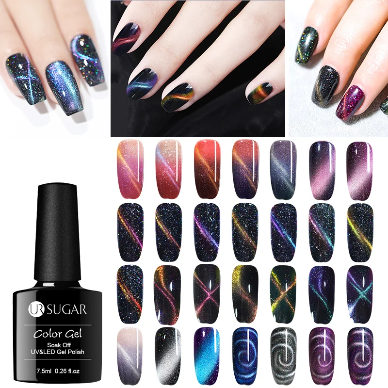 UR SUGAR 7.5ml Holographic Glitter Magnetic Gel Wide Effect 5D Cat Eye UV Gel Polish Soak Off UV Gel Varnish Nail Art Lacquer
UR SUGAR 7.5ml Holographic Glitter Magnetic Gel Wide Effect 5D Cat Eye UV Gel Polish Soak Off UV Gel Varnish Nail Art Lacquer